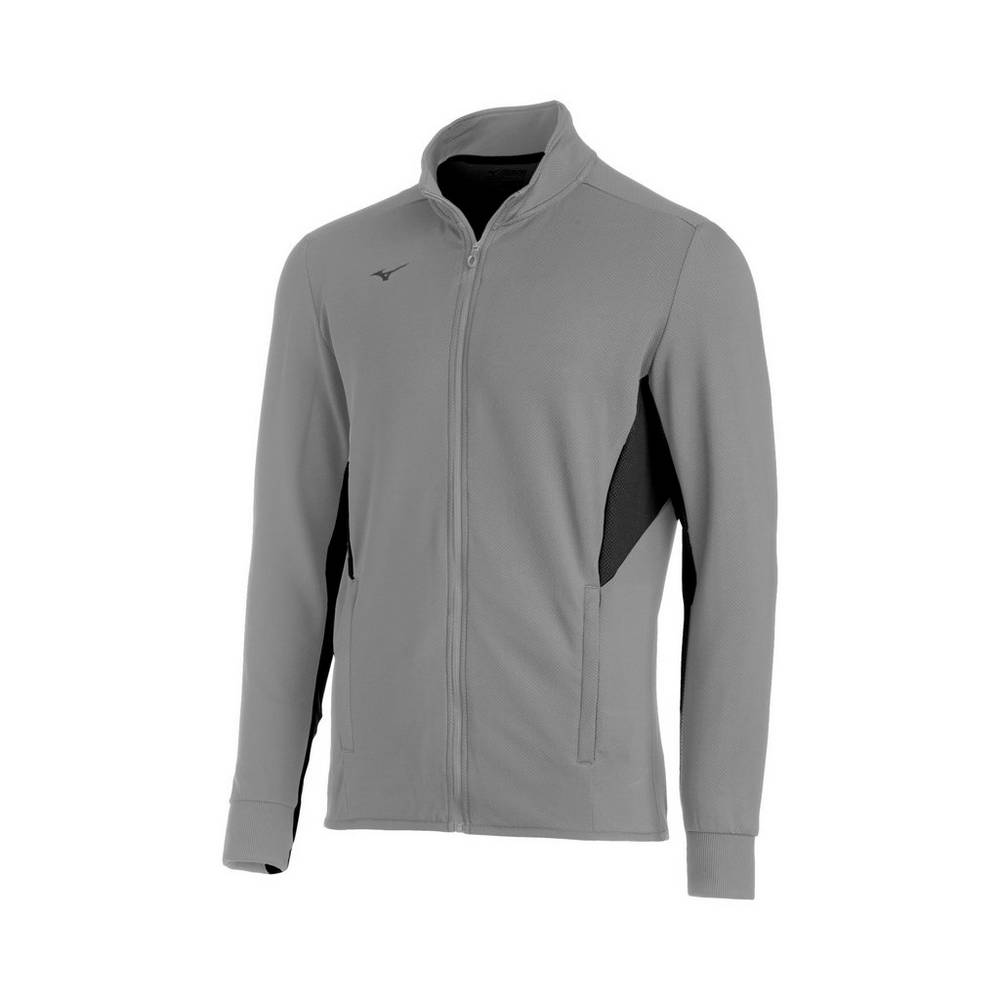 Mizuno Men's Elite Thermal Jacket Grey/Black (350645-JOK)